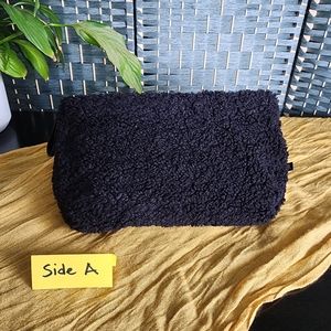 Banana Republic Black Sherpa Clutch